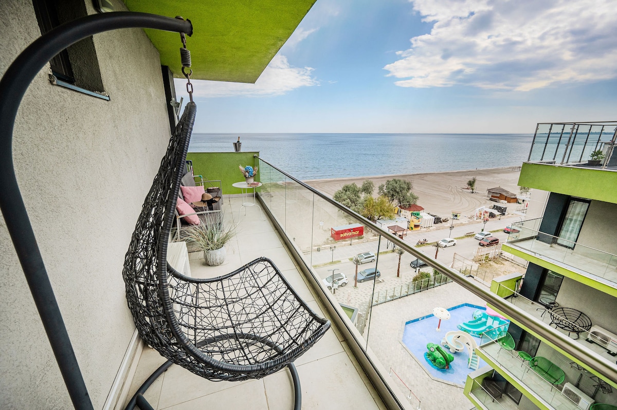 Summer Waves Apartment Alezzi Pool&Spa-parking — Apartament — închiriere de vacanță în Alezzi Beach Resort, Mamaia Nord, Constanța, România — fotografia principală a proprietății | Aqua Vista Rentals
