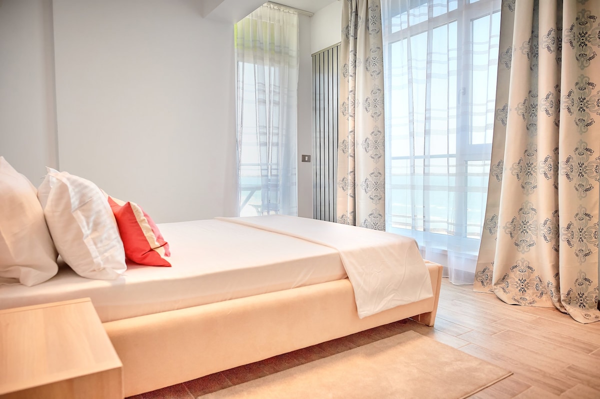 Paradise Sea View 2BD apt Spa n Pools beach resort — Apartment — sea-view vacation rental at Alezzi Beach Resort, Mamaia Nord, Constanța, Romania — property photo 6 | Aqua Vista Rentals