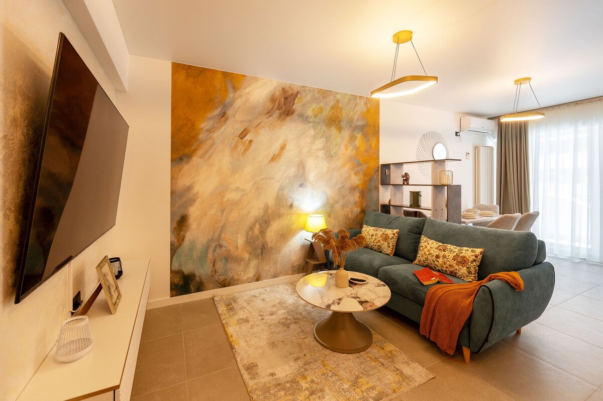 Nord Luxury 60 Apartment in Odyssey Spa&Pool-parking — Apartament — închiriere de vacanță în Alezzi Odyssey, Mamaia Nord, Constanța, România — fotografia 5 a proprietății | Aqua Vista Rentals
