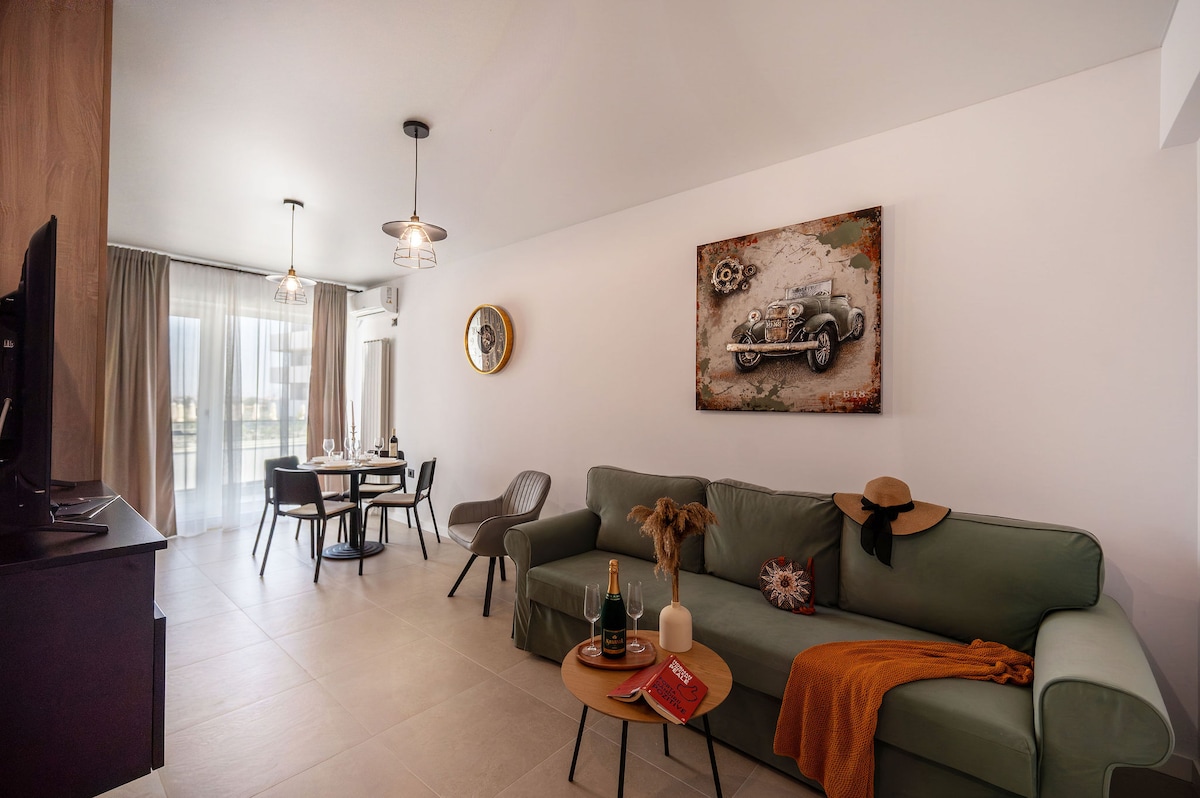 L&S Apartment in Odyssey Spa&Pool-parking — Apartament — închiriere de vacanță în Alezzi Odyssey, Mamaia Nord, Constanța, România — fotografia 5 a proprietății | Aqua Vista Rentals