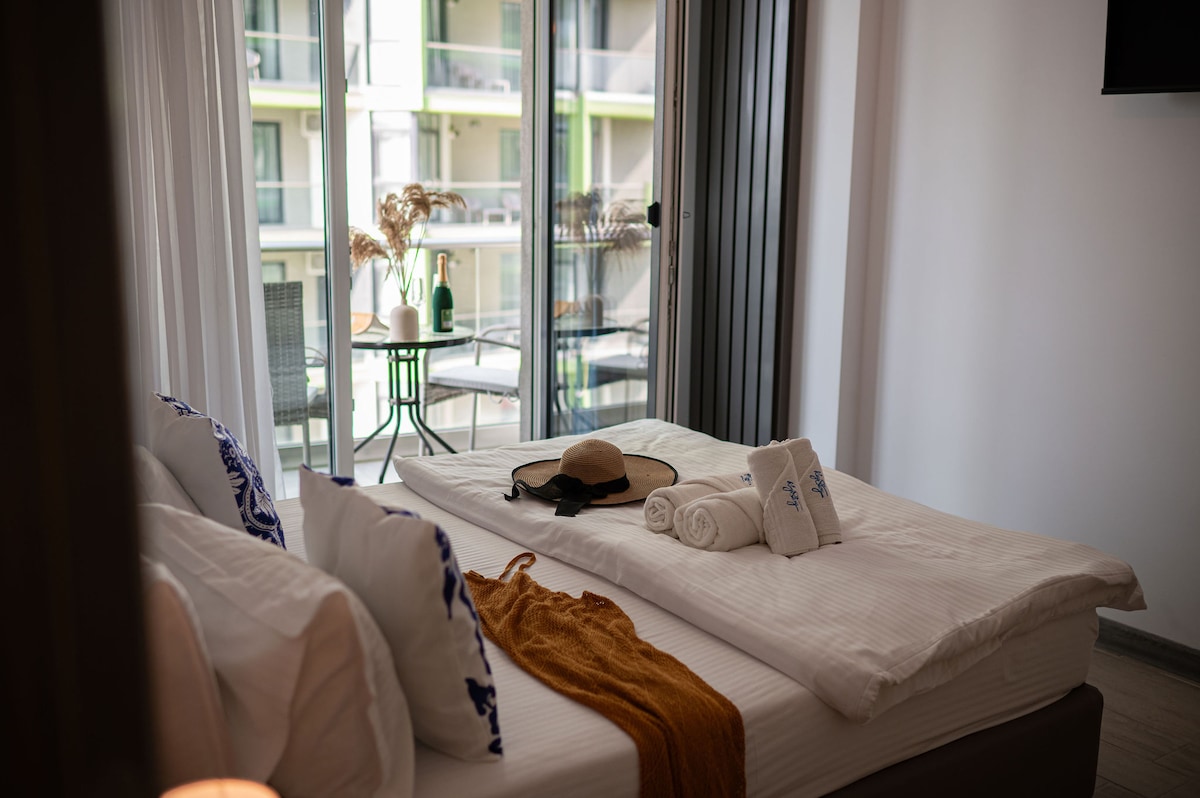 Mediteraneo Apartment Beach Spa&Pool Resort — Apartament — închiriere de vacanță în Alezzi Beach Resort, Mamaia Nord, Constanța, România — fotografia 8 a proprietății | Aqua Vista Rentals