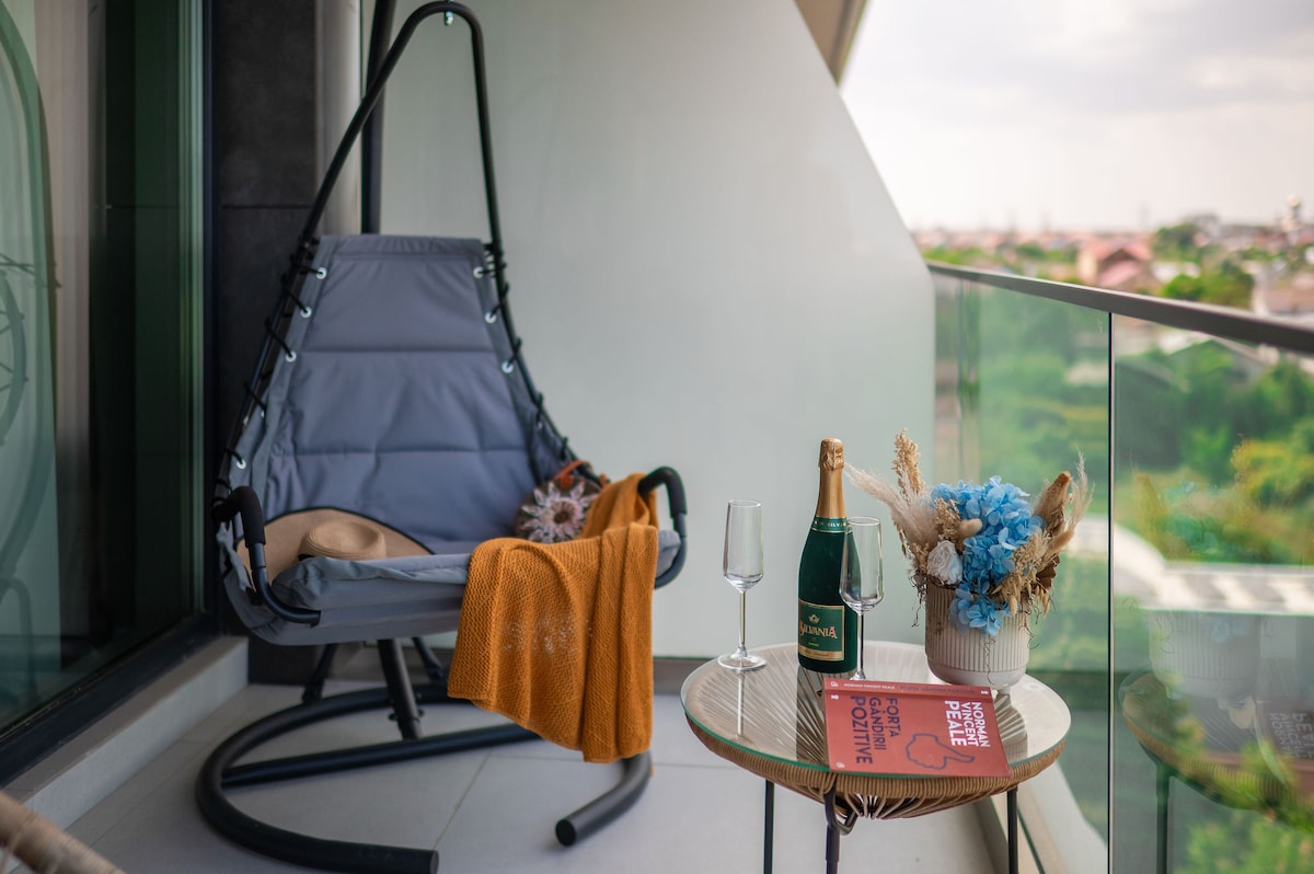 Topaz Apartment 103 in Odyssey Spa&Pool-parking — Apartament — închiriere de vacanță în Alezzi Odyssey, Mamaia Nord, Constanța, România — fotografia 6 a proprietății | Aqua Vista Rentals