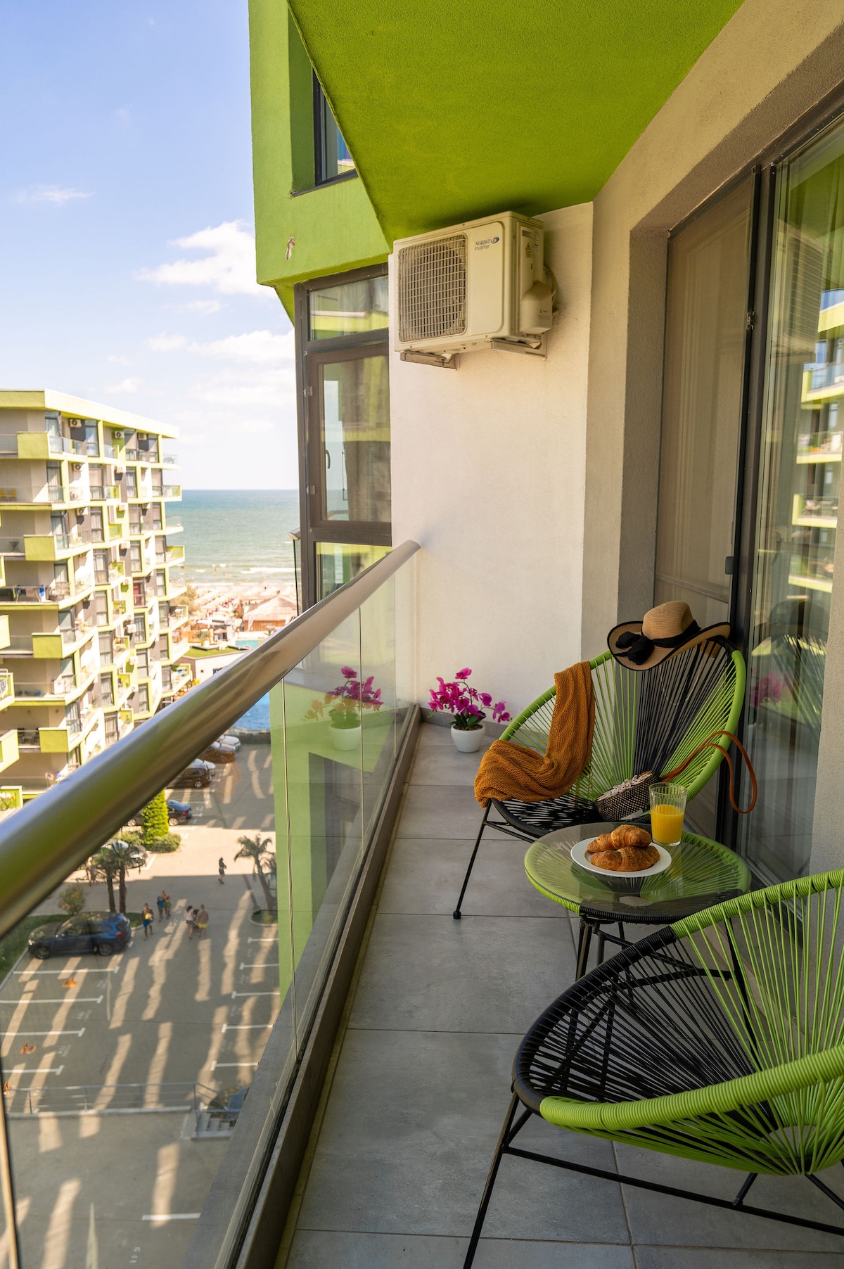 Rock Apartment in Alezzi pools n Spa — Apartment — sea-view vacation rental at Alezzi Beach Resort, Mamaia Nord, Constanța, Romania — main property photo | Aqua Vista Rentals